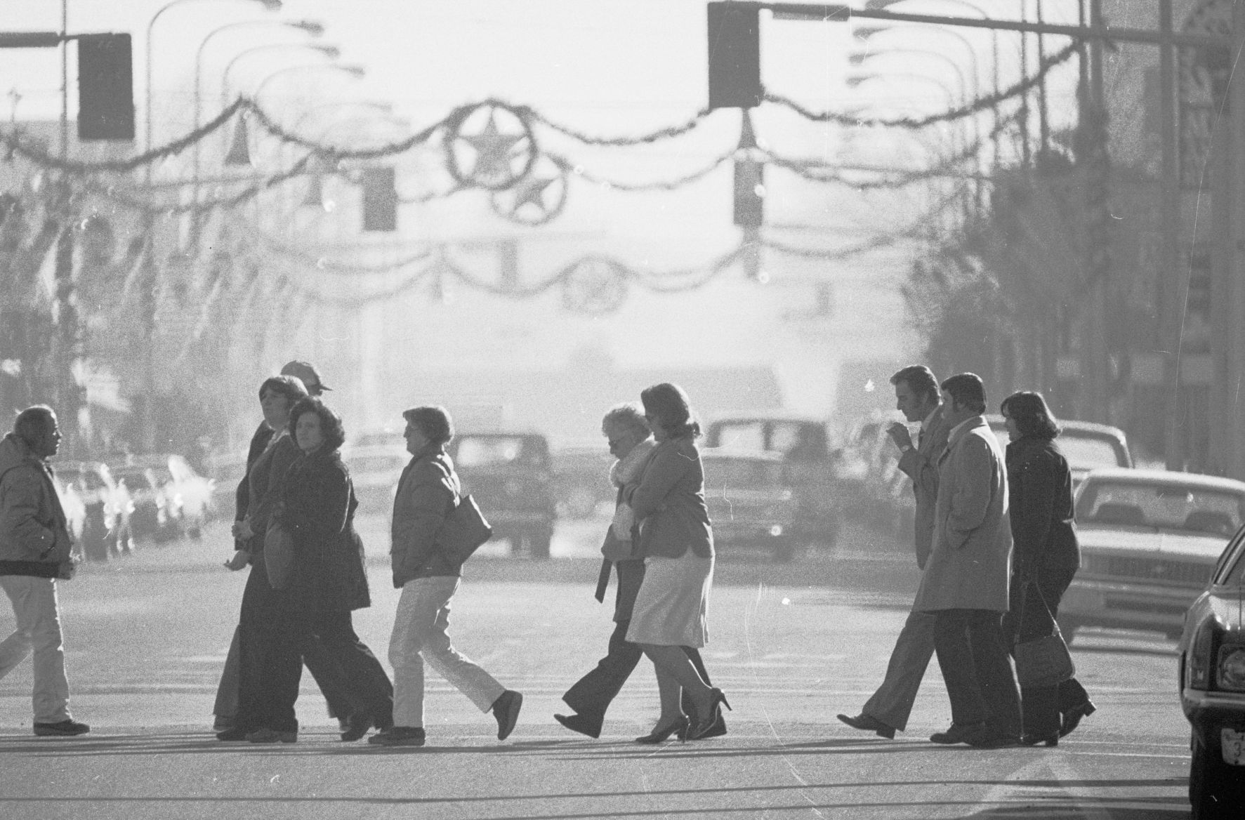 Downtown shoppers, December, 1979